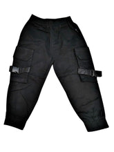Load image into Gallery viewer, Boys Black Pocket Cargo Pants
