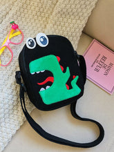 Load image into Gallery viewer, Boys  Black &quot;Dino Mite&quot; Cross Over Bag
