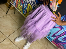 Load image into Gallery viewer, Girls Purple &quot;Mesh Me&quot; flutter Skirt
